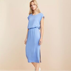 Lou & Grey Signaturesoft Column Midi Dress - NWT